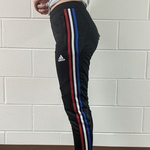 Red White Blue Adidas Striped Pants XS